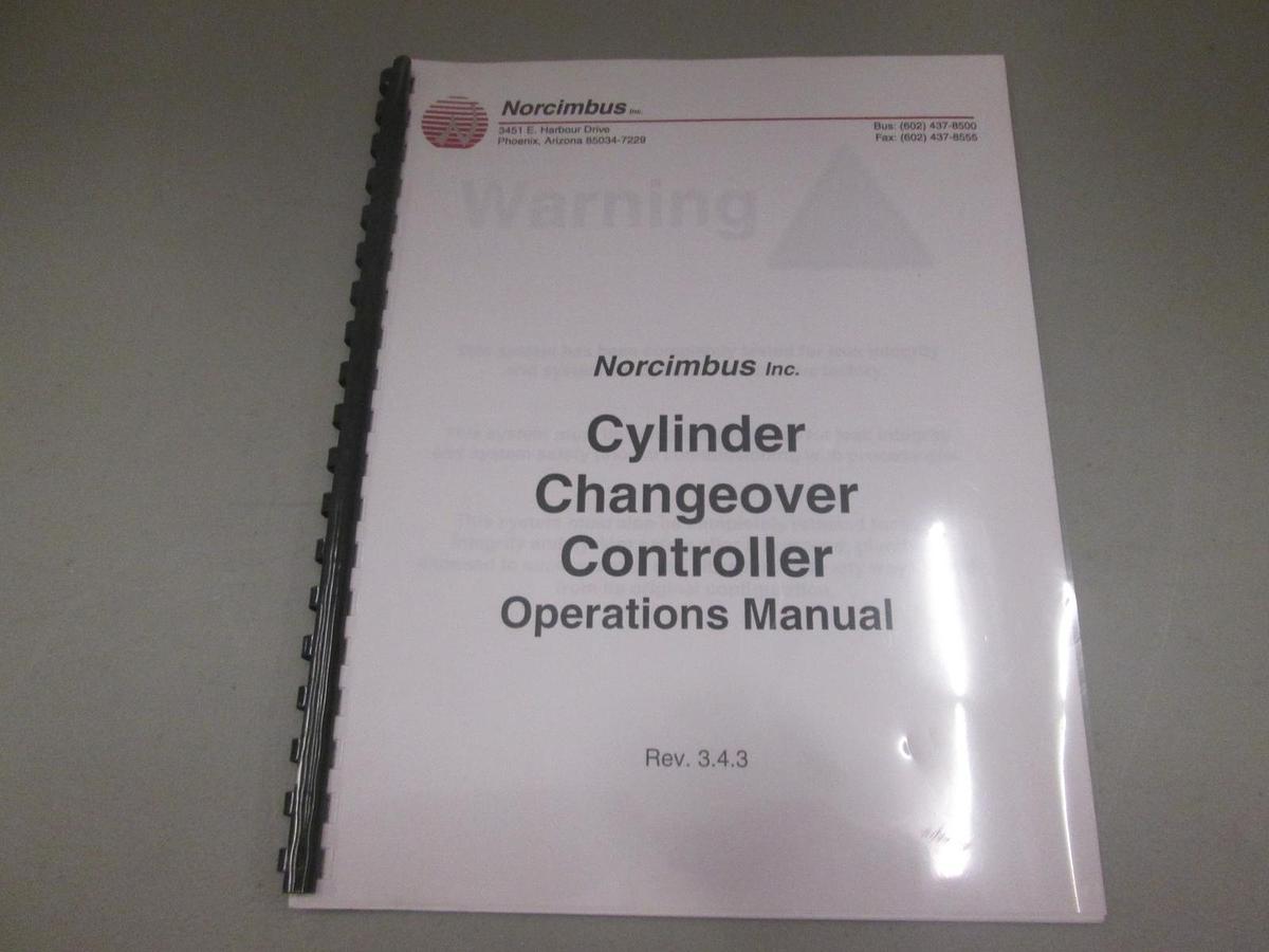 Used Norcimbus, Rev. 3.4.3, Cylinder Changeover Controller Operations Manual, Used