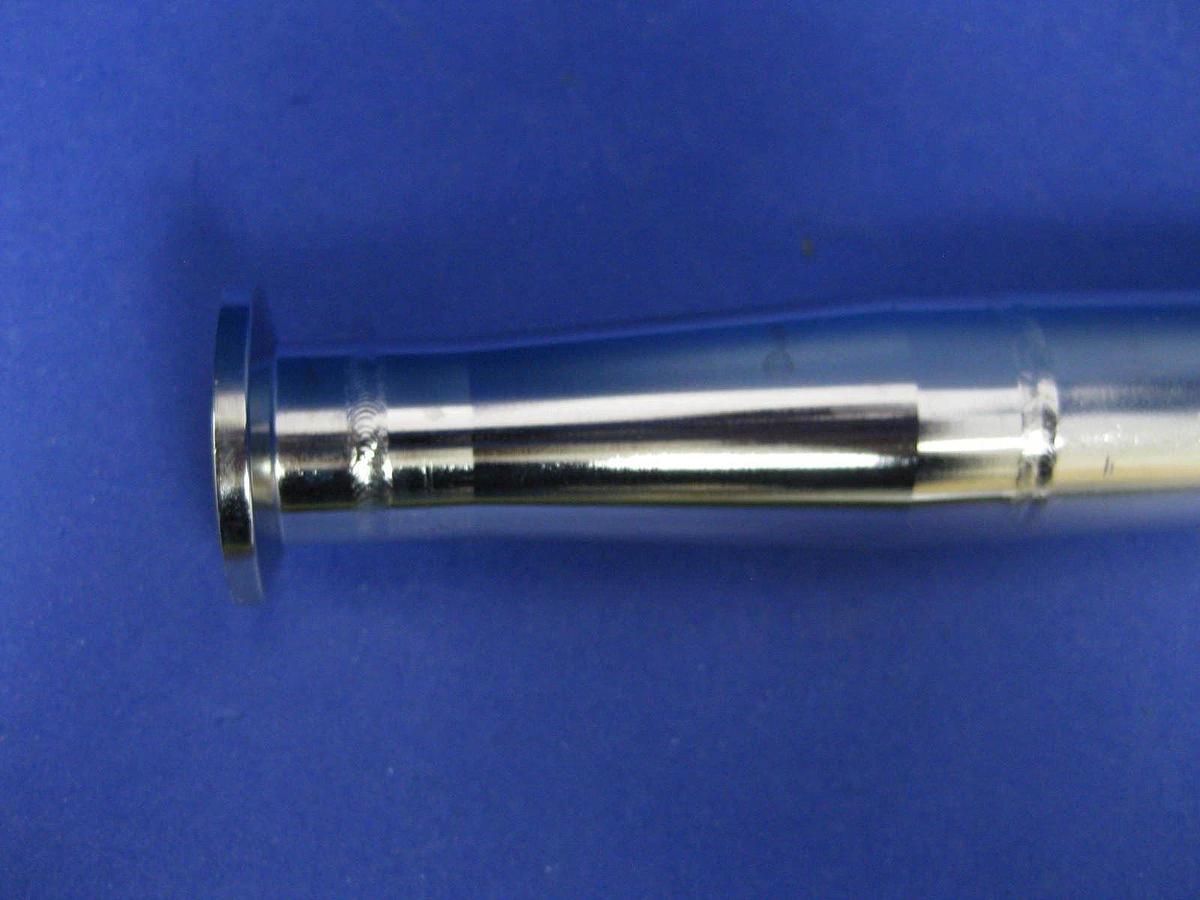 Vacuum Tube Weldment, NW20 Miltered Elbow x Conical NW16 w/ Bellows Neck, New