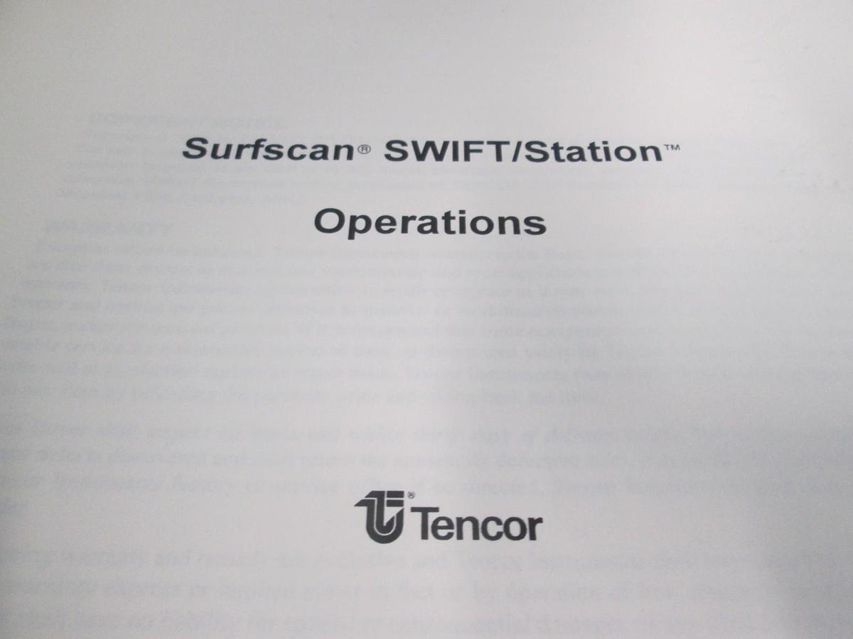 Used Tencor, Surfscan SWIFT/Station System Operations, 325473-27, Used