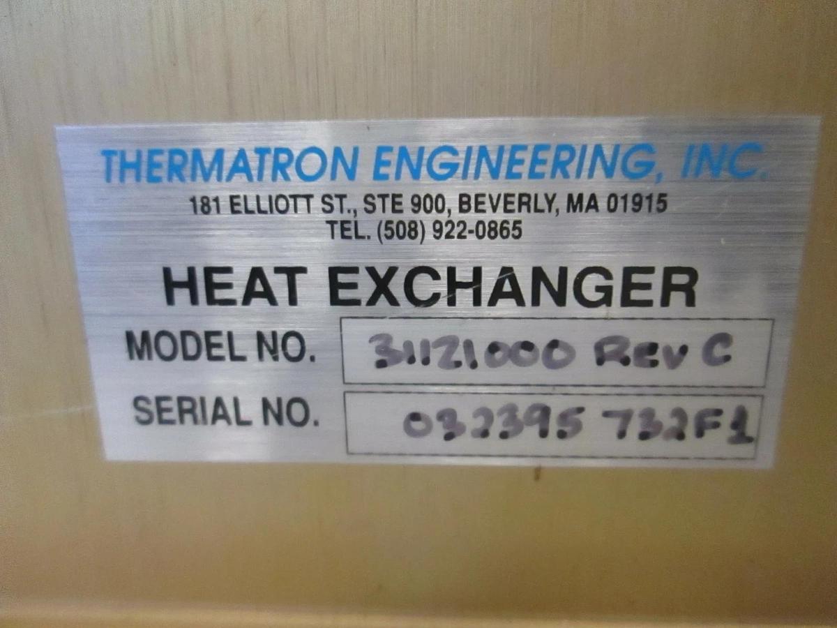Used Thermatron, 31121000, Heat Exchanger w/ SS Tubes and Copper Fins, Fan, Used