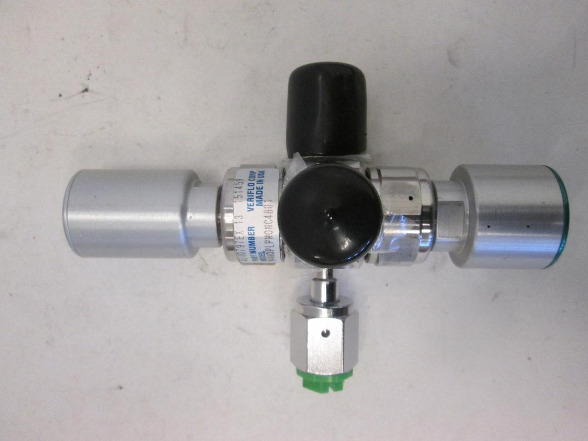 Used Veriflo, Double Actuator 3 Way Diaphragm Valve, 944A0PLPNONC4801, New