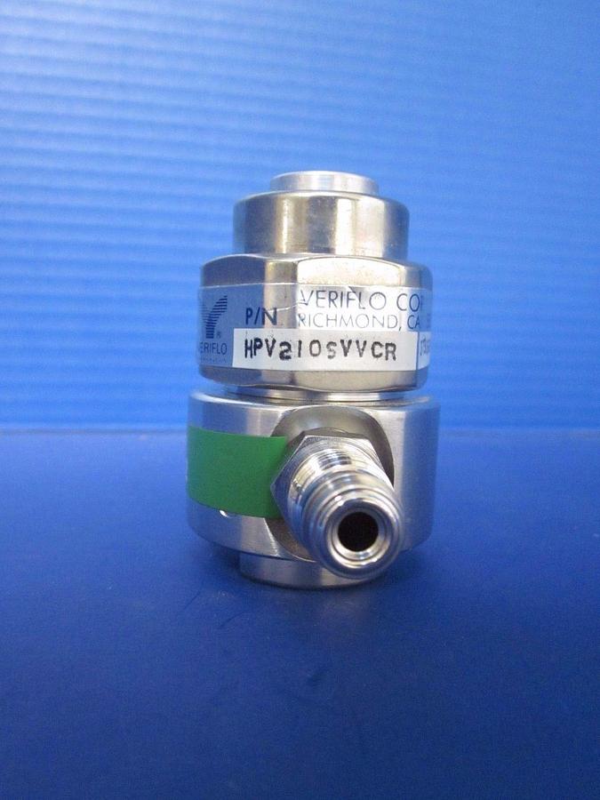 Used Veriflo HPV210S with Purge / Vent Button, 2 Ports - 1/4" Male VCR, Used