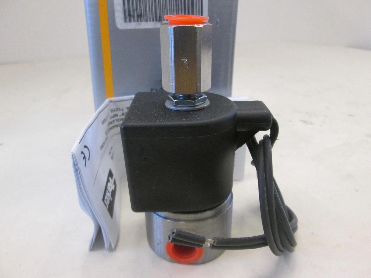 Parker, 71295SN2KNJ1N0L111C2, General Purpose Valve, 10W, 24V DC, 3/32, New