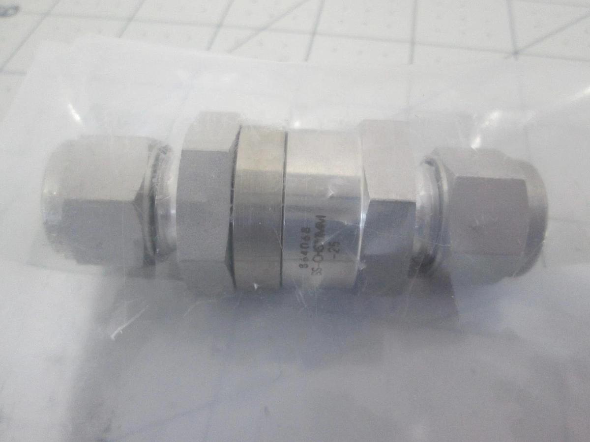 Swagelok, SS-CHS10MM-25, Check Valve, 25PSI, New