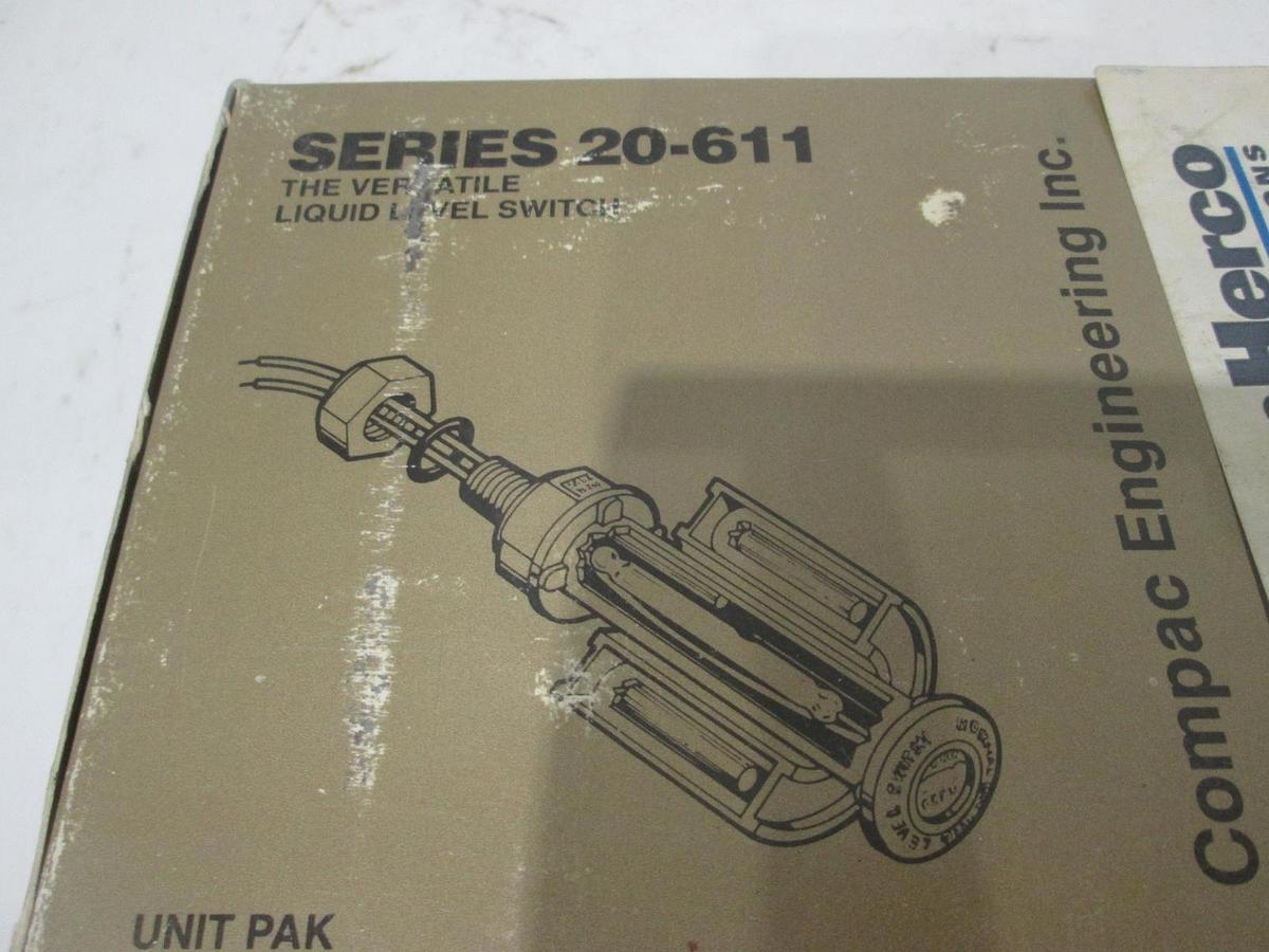 Used Compac Engineer, Vertical Float Switch PP N/C Dry, Series 20-611, 6911.421, New
