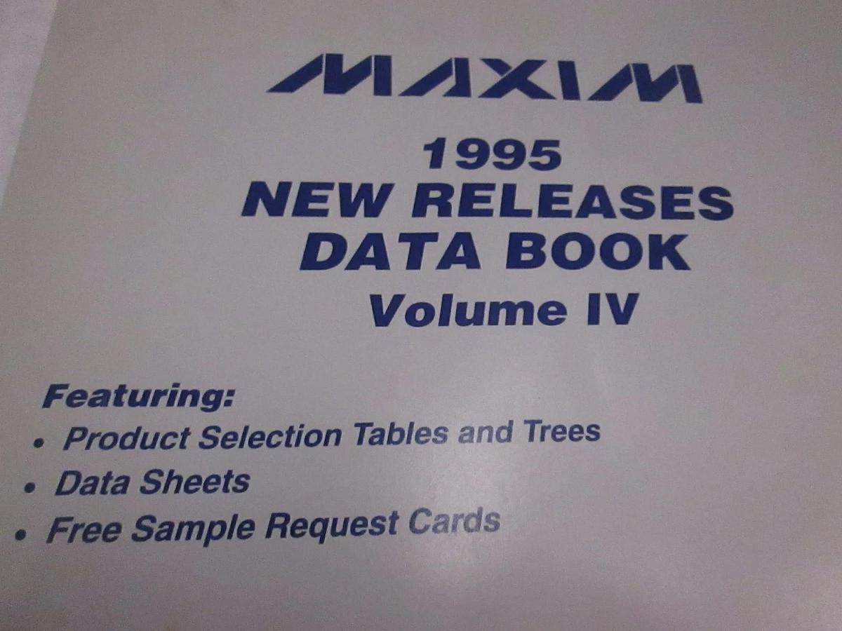 Used Maxim 1995 New Releases Data Book volume 4, Used