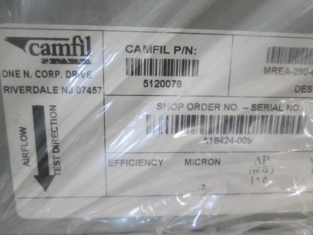 Camfil, MREA-290-00, Filtra Ultra-Pac, Trea Series Cleanroom Hi Filter, New