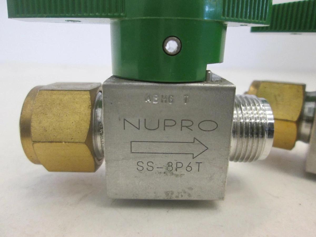 Used Nupro, SS-8P6T, 1/2" Plug Valve, Used, Lot of 2