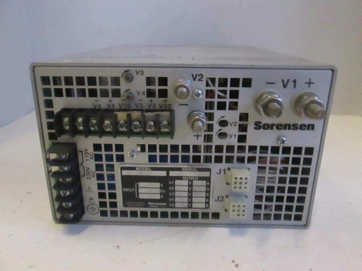 Used Sorenson Power Supply, 50-100-5125F, 115/230V, 50/60Hz, Used