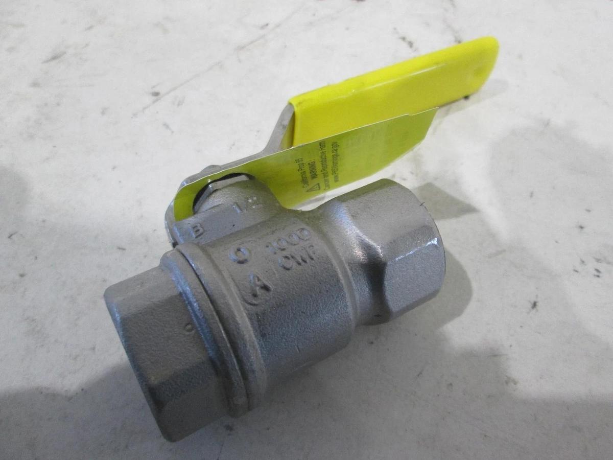Apollo, 1/2" Gate Valve, 1000 CWP, CF8M, New