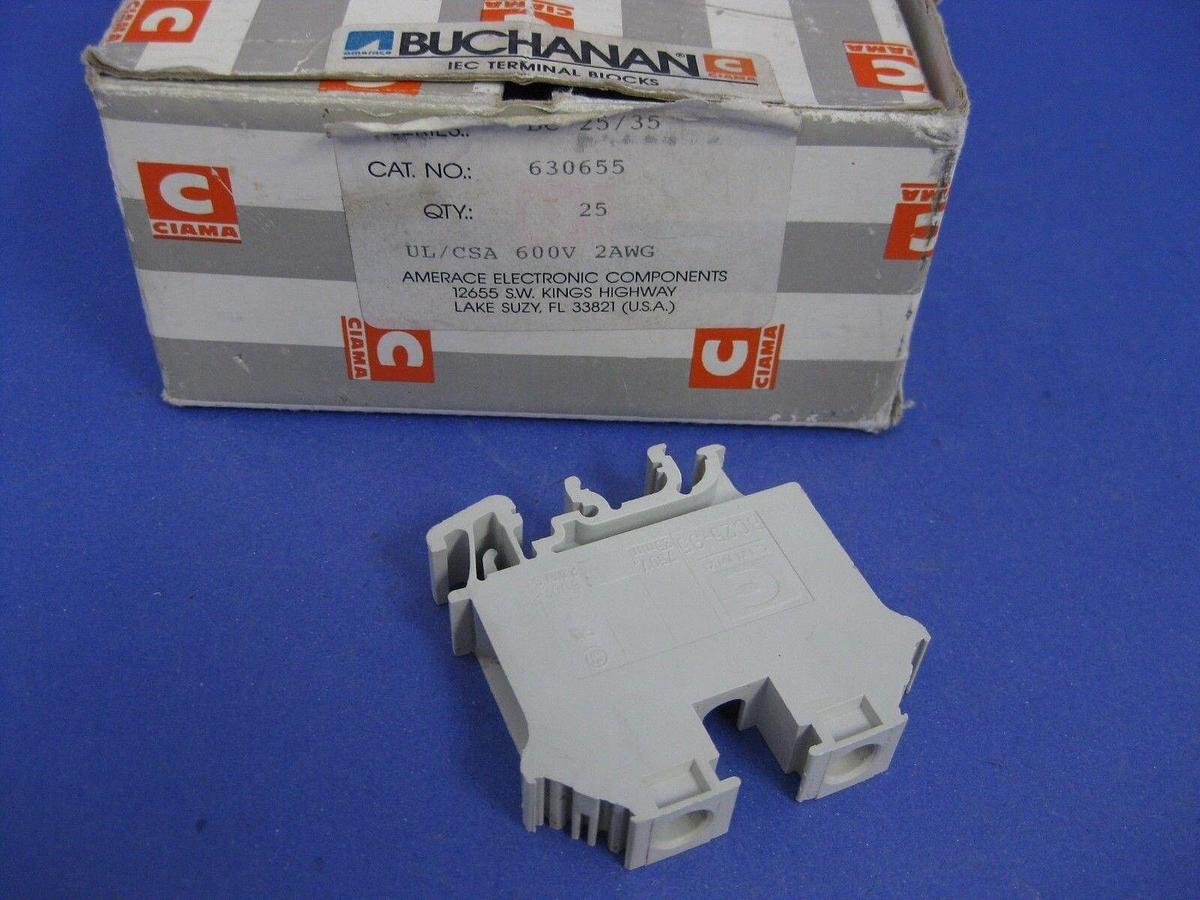 BUCHANAN Terminal Block BC 25/35 - LOT of 12