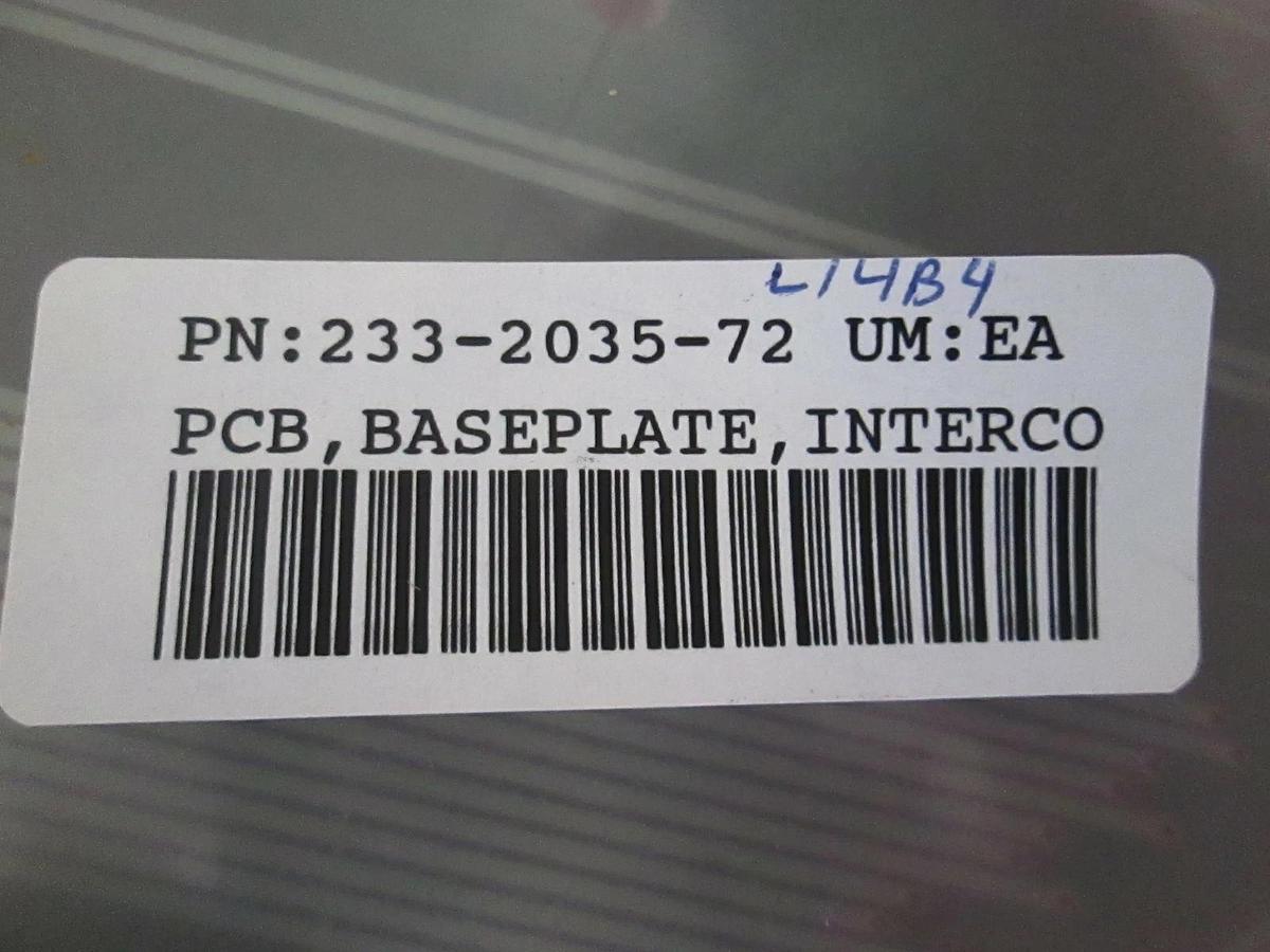 Refurbished Semiconductor Systems Inc. Baseplate Pump Interconnect PCB, 233-2035-72, Rfrb