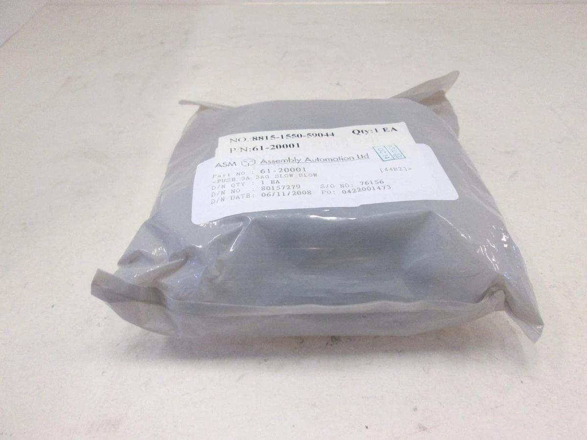 ASM, Fuse 3A, 3AG Slow Blow, 61-20001, New