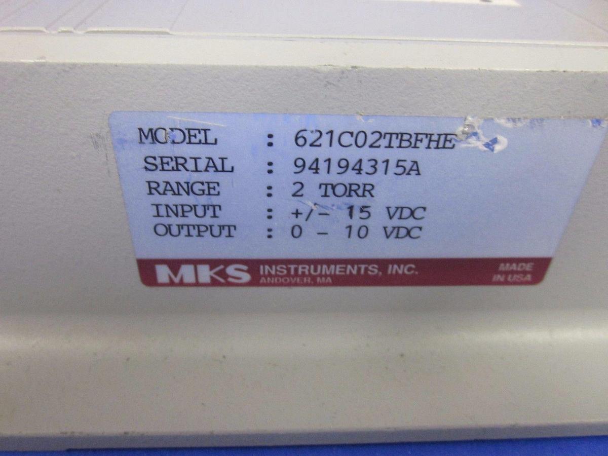 Used MKS 621C02TBFHE Signal Conditioner 2 TORR