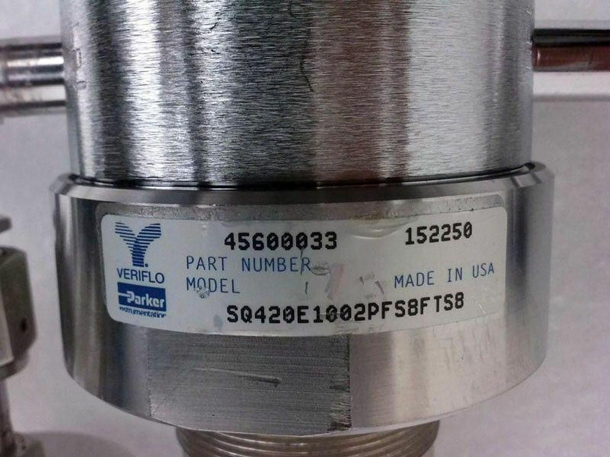 Used High Purity Gas Stick Assy, Veriflo SQ Regulator, 955I Valves & Gauge,