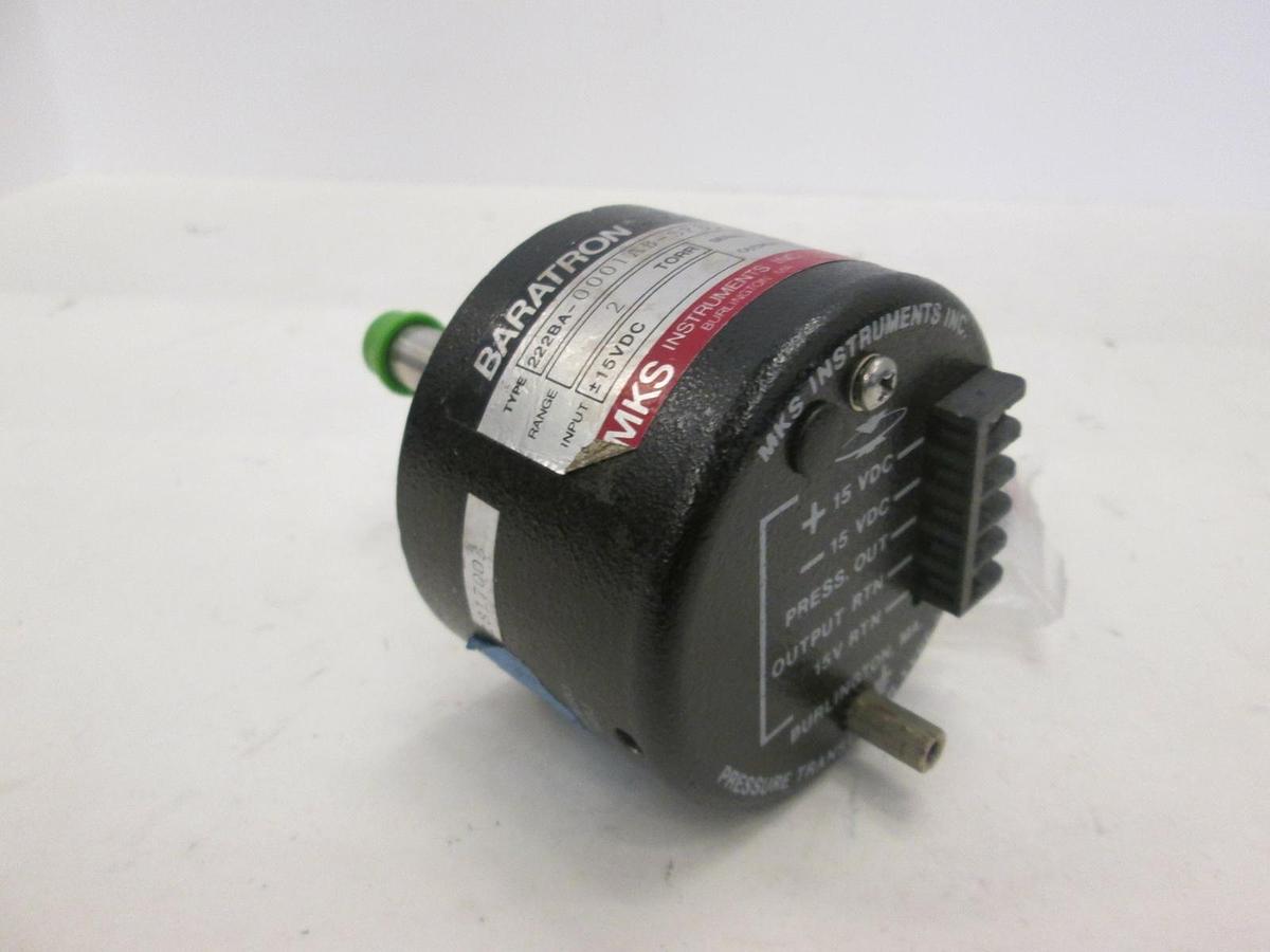 Used MKS, Baratron 2 Torr Pressure Transducer, 222BA-0001AB-SP35-81, Used