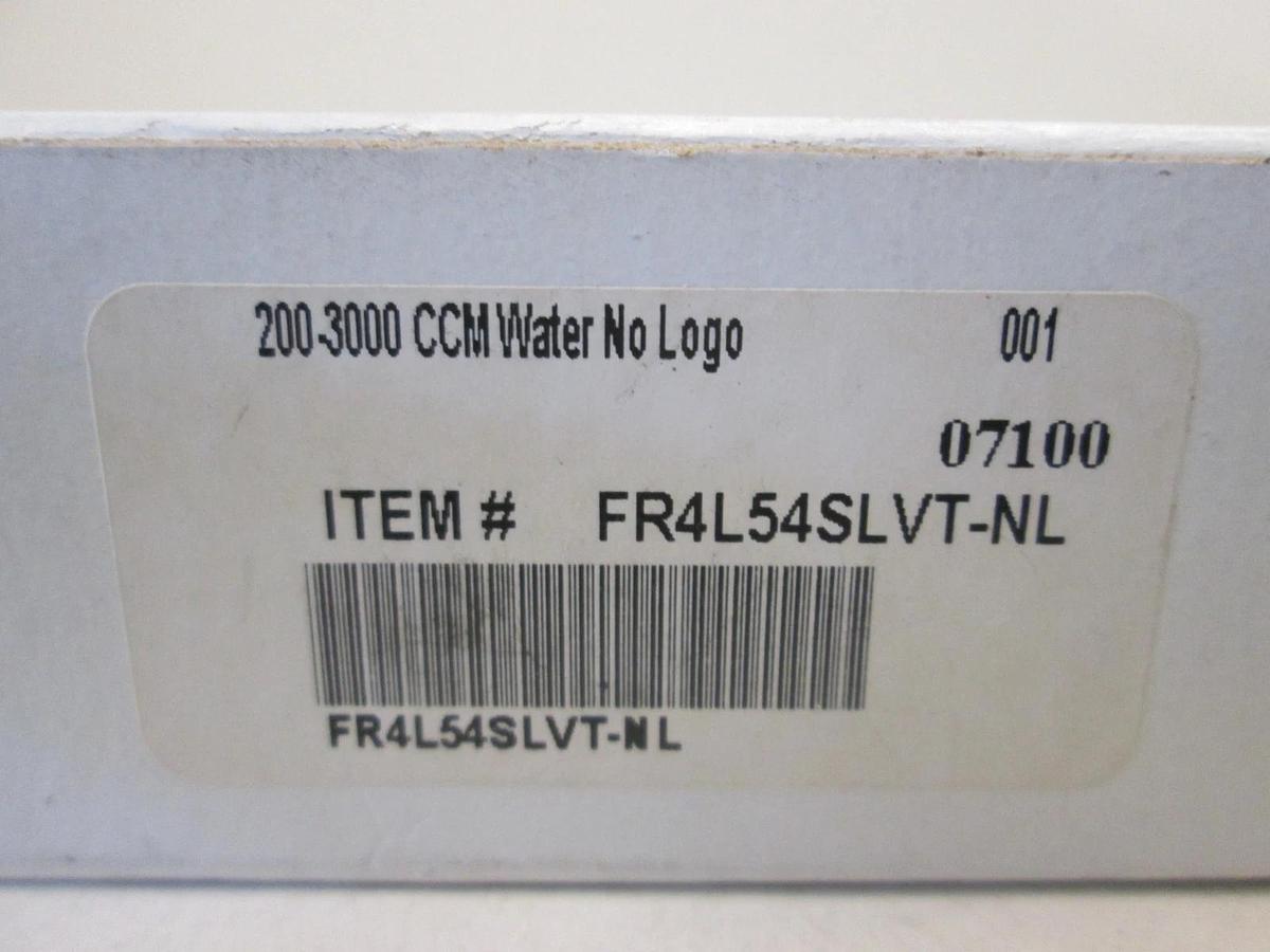 VWR, FR4L54SLVT-NL, Flowmeter, 200-3000CCM for Water, New, Lot of 2