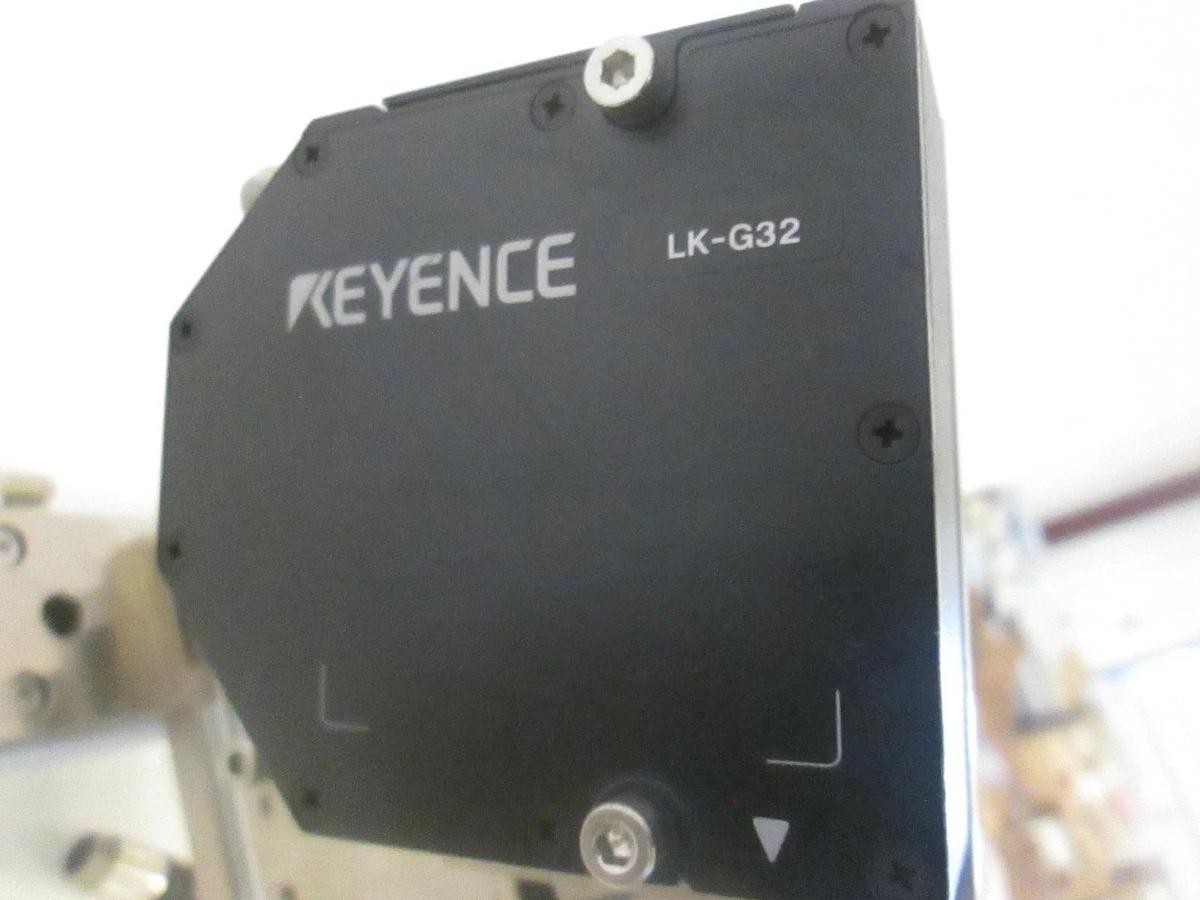 Used Keyence and SMC Assy, LK-G32, 13-MXS12-100A, 13-MXS6-10A, Used