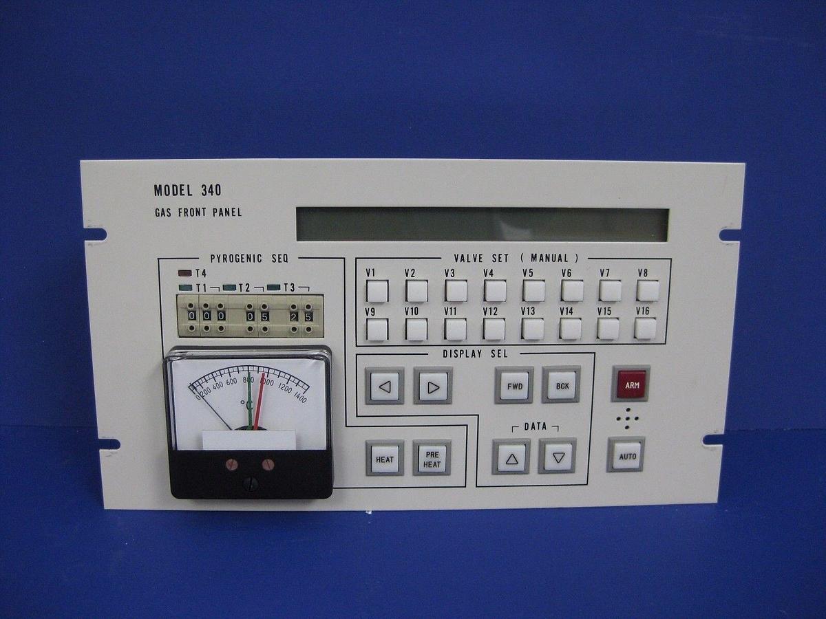 Used TEL Tokyo Electron Model 340 Gas Front Panel, Used