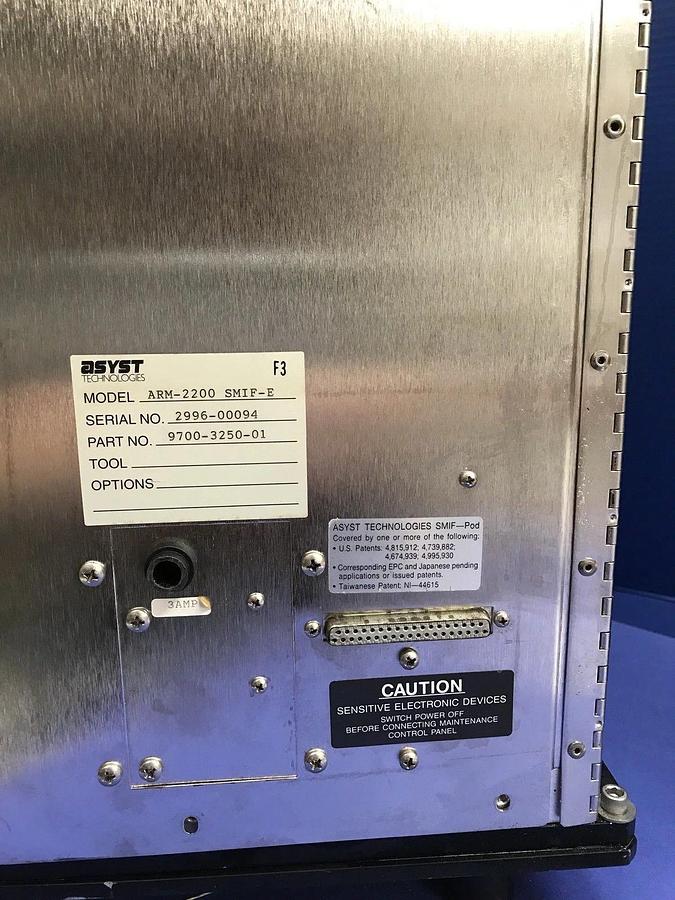 Used Asyst 9700-3250-01 Arm Assembly, ARM-2200 SMIF E Loader, Used