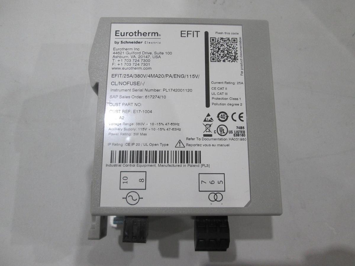 Eurotherm, EFIT/25A/380V/4MA20/PA/ENG/115V/CL/NOFUSE/-/, Power Controller, NWOB