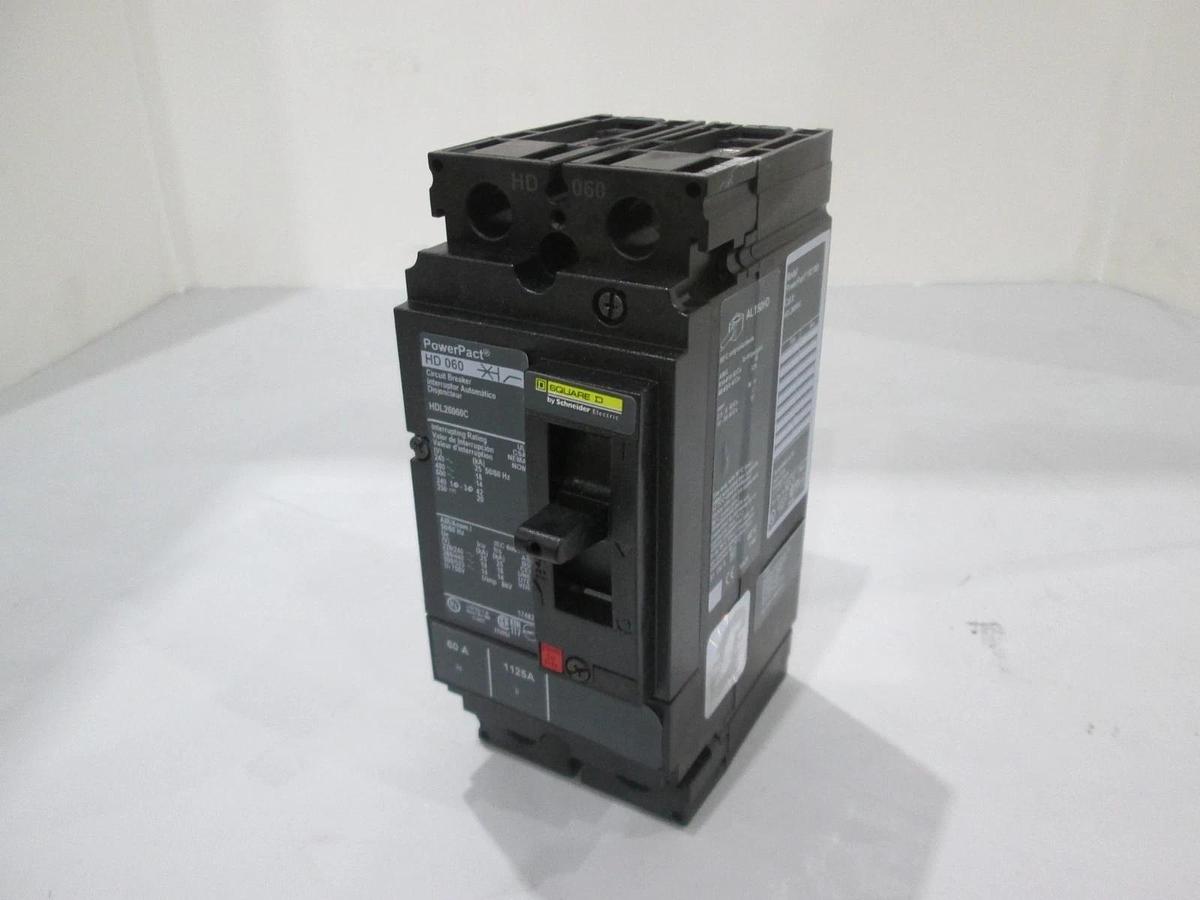 Schneider Electric, PowerPact, HD 060, Circuit Breaker, HDL26060C, 60A, New