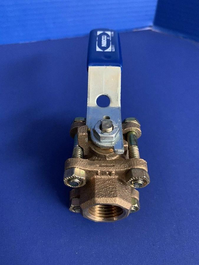 Used Nibco 1/2" Brass Threaded Ball Valve 600 WOG, Lot of 2