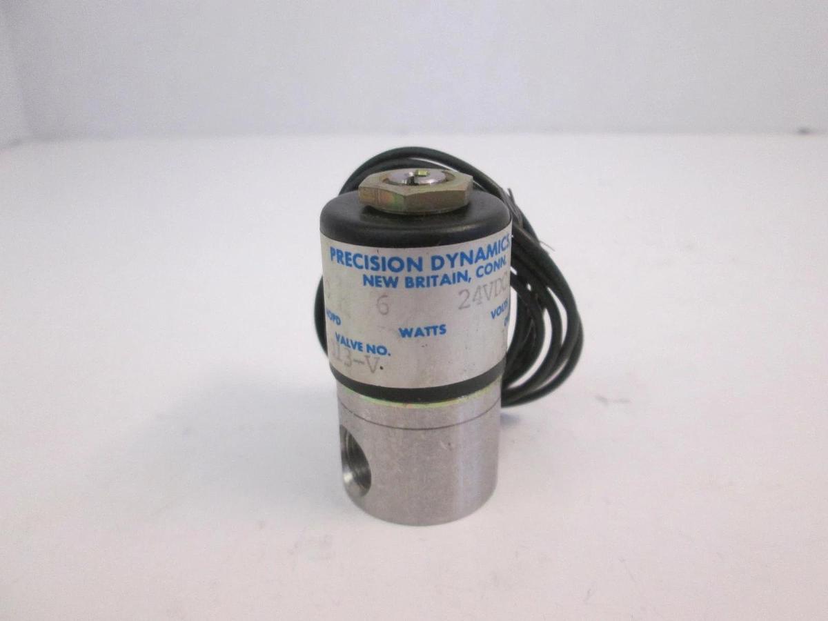 Used Precision Dynamics A3013-V Solenoid 2-Way Valve, 100 MOPD, Used