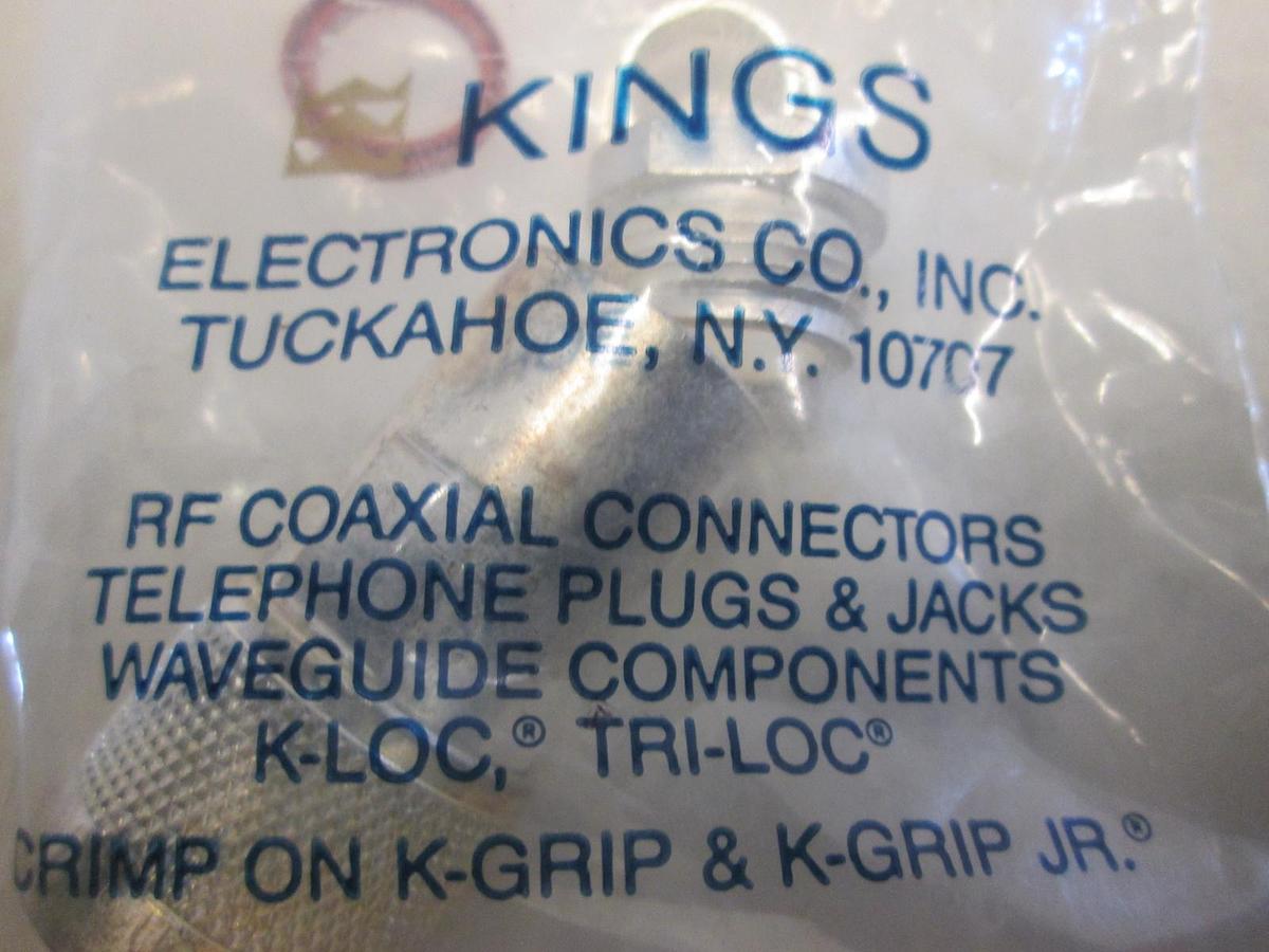Kings, RF Coaxial Connector, K-Loc, Tri-Loc, New, Lot of 6