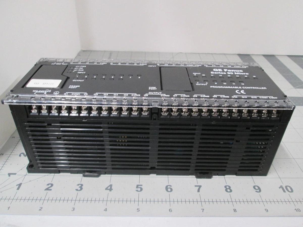 Used GE Fanuc, IC693UDR05RP1, Series 90 Micro PLC Programmable Controller, Used