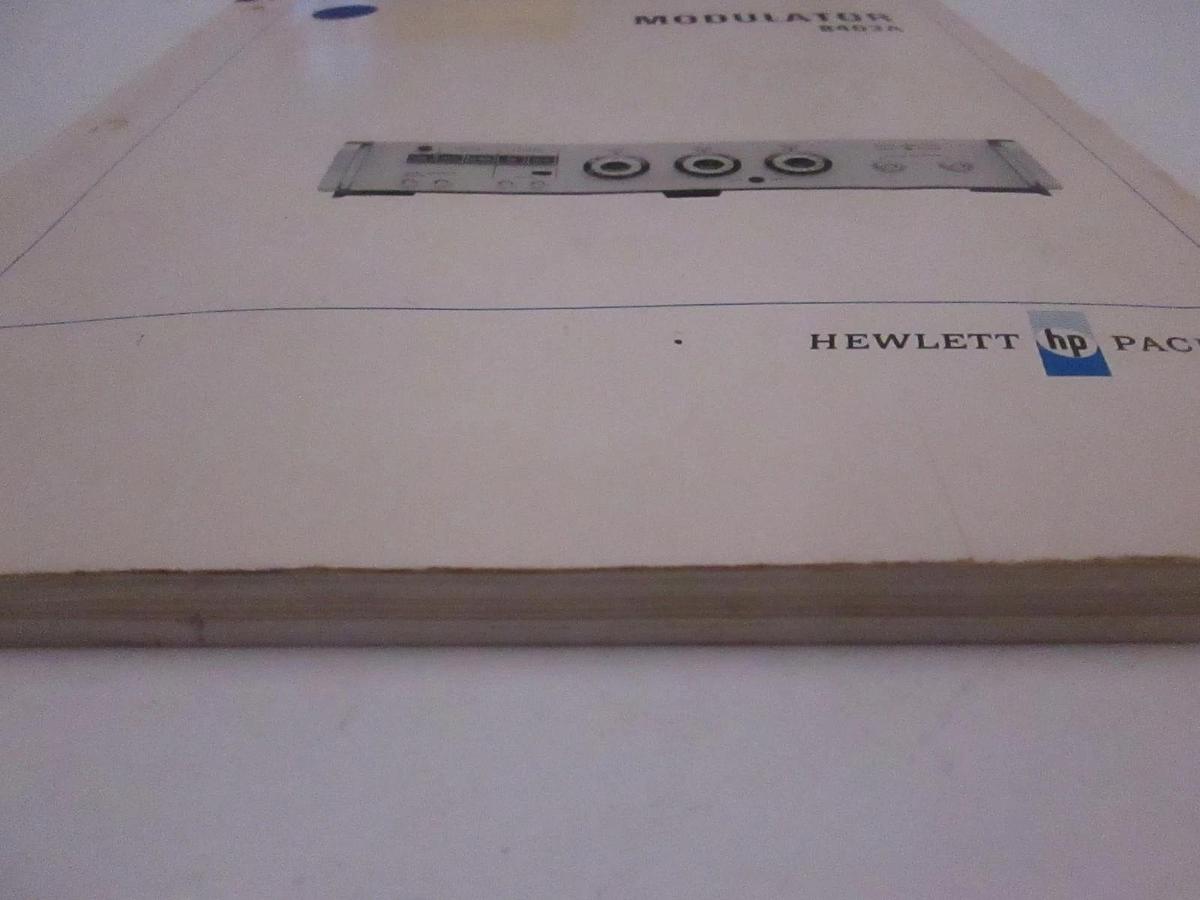 Used HP 8403A Modulator Operating and Service Manual, Used