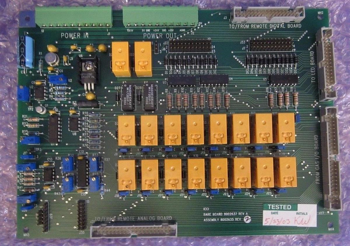 Used ICCI PCB Assembly 8002637 Rev A