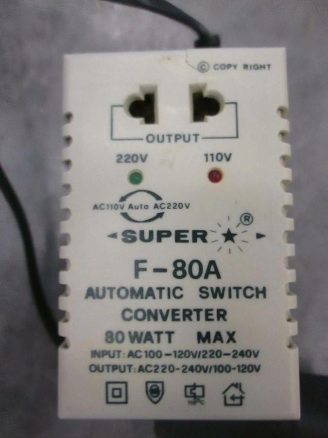 Used Super Star F-80A, Automatic Switch Converter, 80W