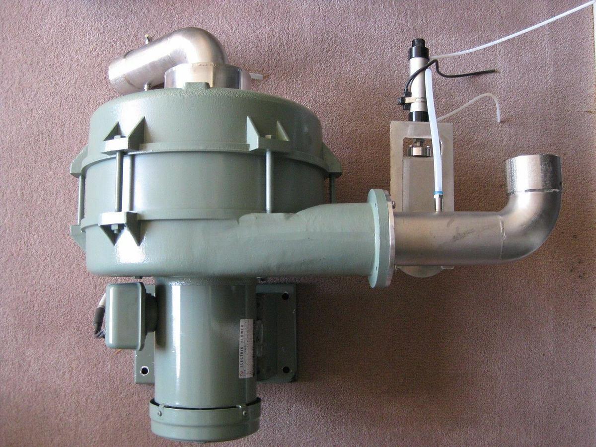 Used Nishimura Electric Blower NB-6, 3 Phase, 3300 RPM, Used, TEL vertical furnace