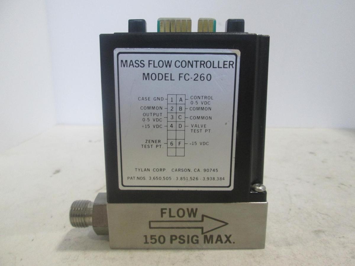 Used Tylan, FC-260KZ , Mass Flow Controller, 200 SCCM, BCL3, Used