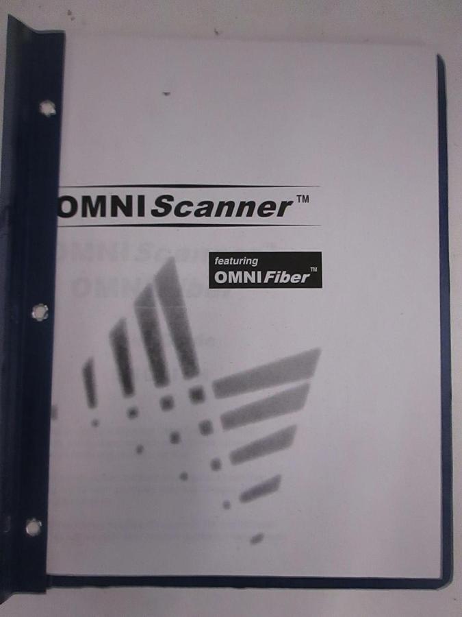 Used Omniscanner, Omnifiber User Guide, Used