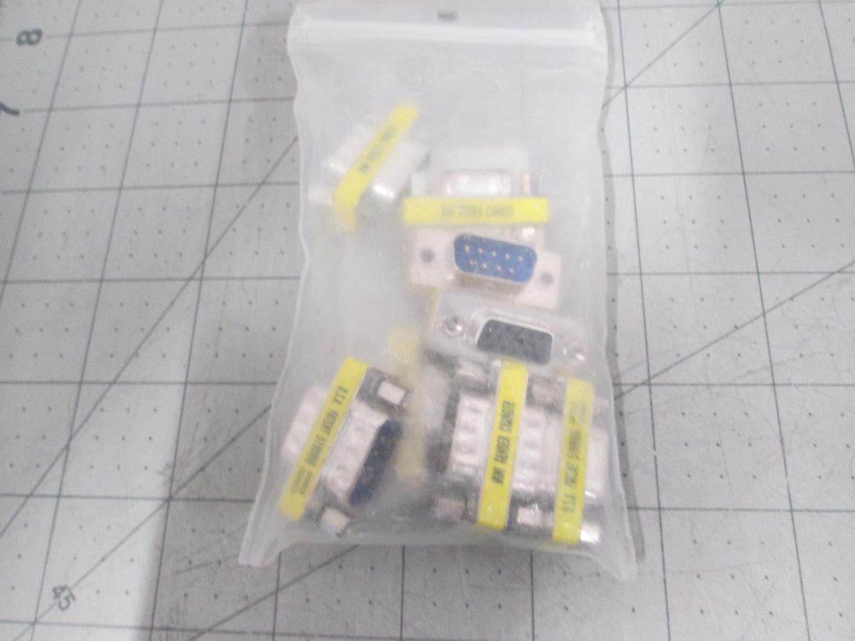Used Hi-D HD15 F/F, Low Profile Gender Changer, CON-AD-LGC-H15FF-FL,Lot of 10