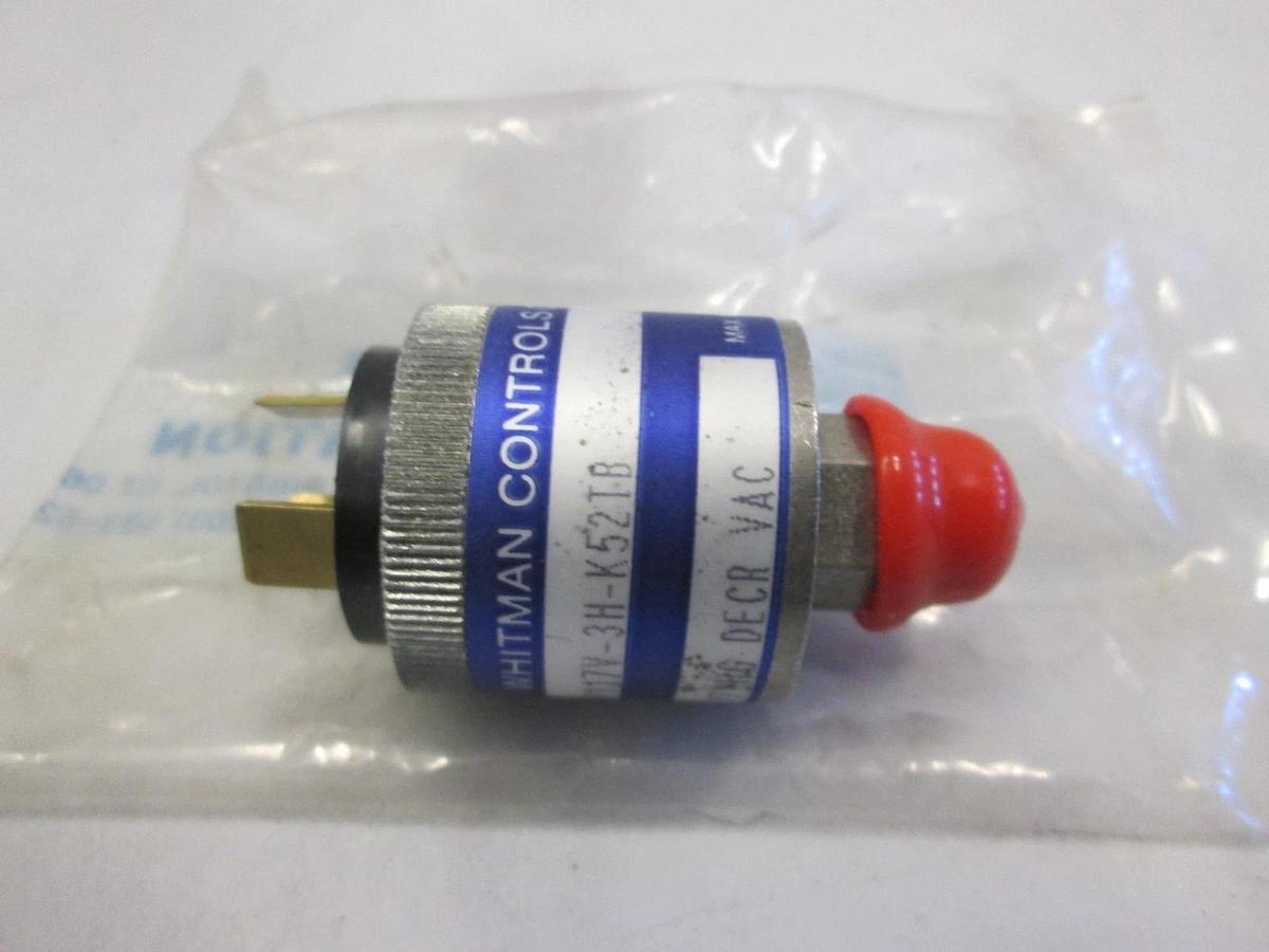 Used Whitman Controls, P117V-3H-K52TB, Vacuum Switch, Used