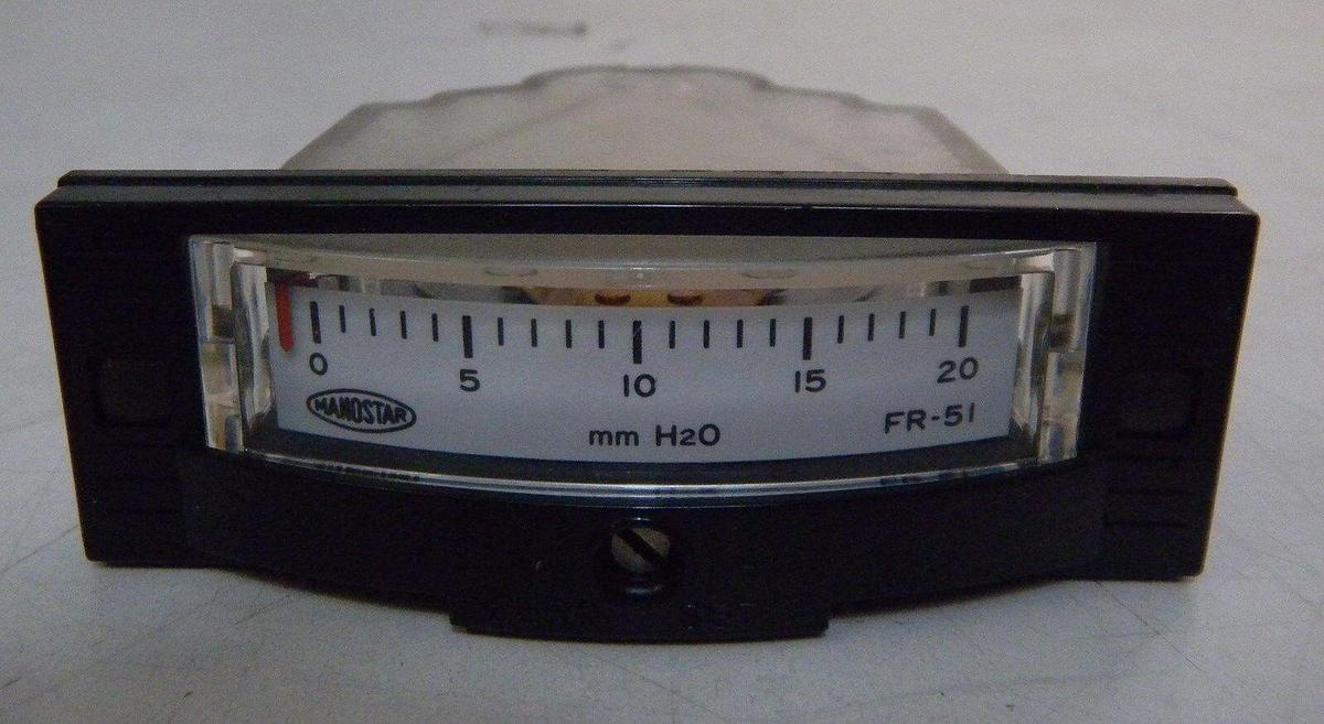 Used Manostar Gauge FR51, 0-20 mm H2O, Used