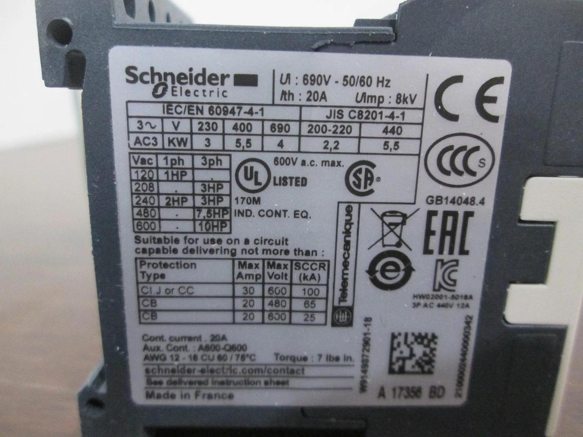 Schneider, LP1K1210BD, Contactor, New