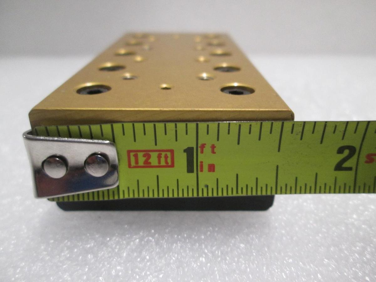 Used Del-Tron, Linear Bearing Guide Block w/ Guide Rail, Used