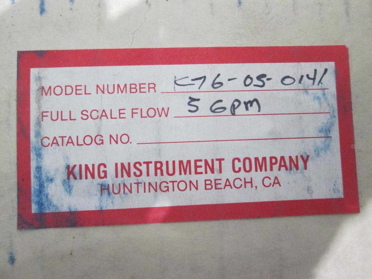 King Instrument, K76-03-0141, Flowmeter, New