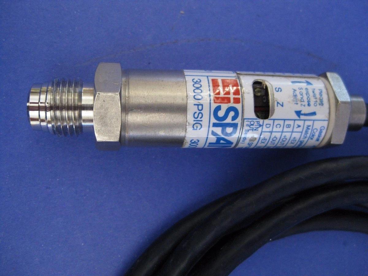 Used SPAN Pressure Transducer, SPT-200, 1/4" Male VCR, 3000 psi, Used