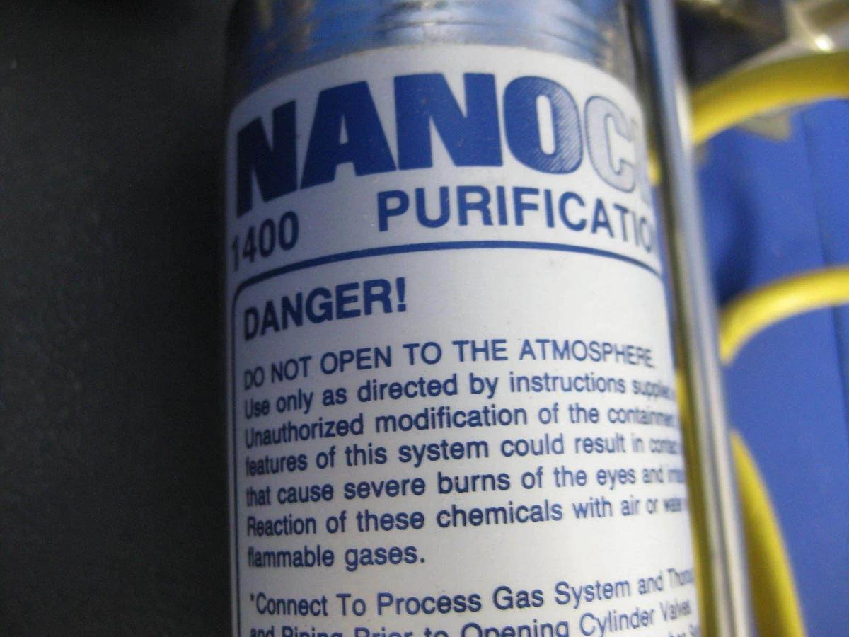 Used Semi-Gas Nitrogen Purification System Assy w/ Nanochem 1400, Used
