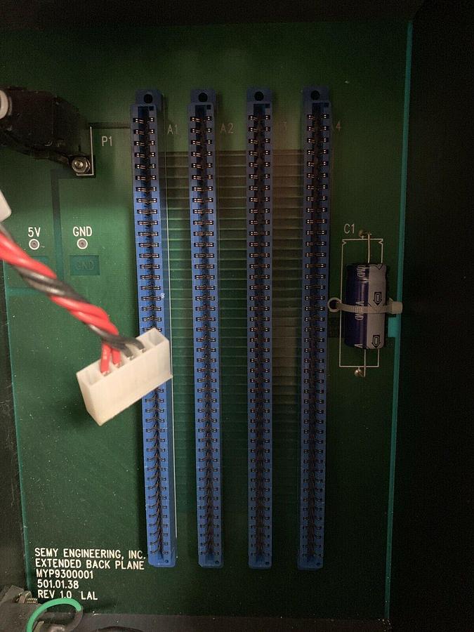 Used Semy Engineering MYP9300001 Backplane and Card Cage, Used