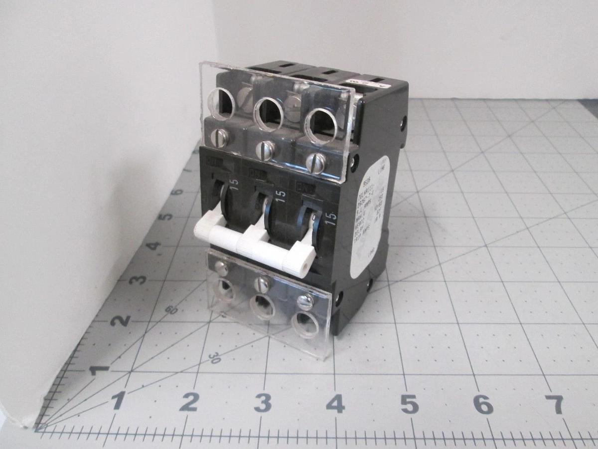 Used Airpax, IELHR111-26267-7-V, 15A, Circuit Breaker, 3 Pole, Used