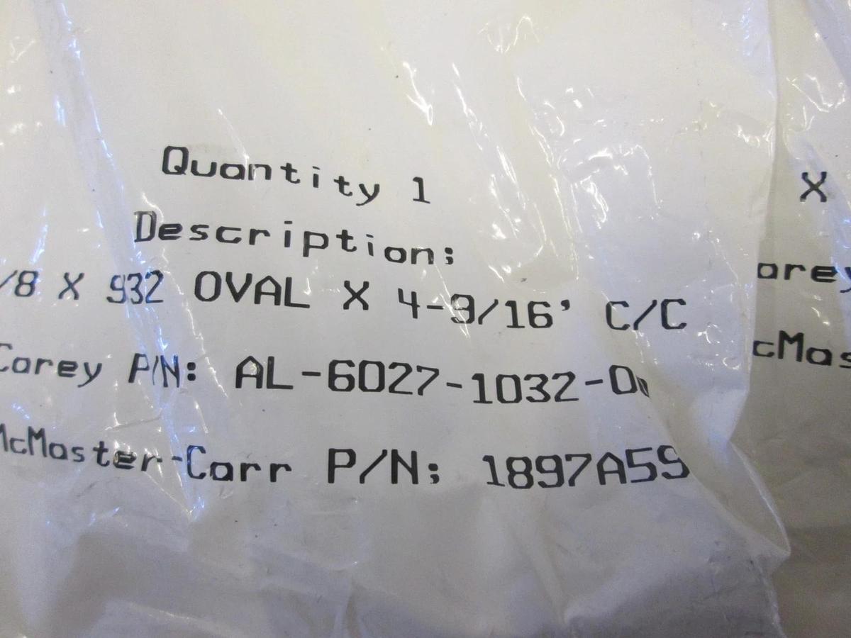 McMaster-Carr Aluminum Handle, 5/8" x 9/32" Oval x 4-9/16', New, Lot of 3
