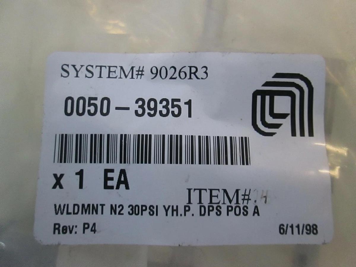 Used AMAT, 0050-39351, Weldment N2 30PSI YH.P. DPS POS A, New