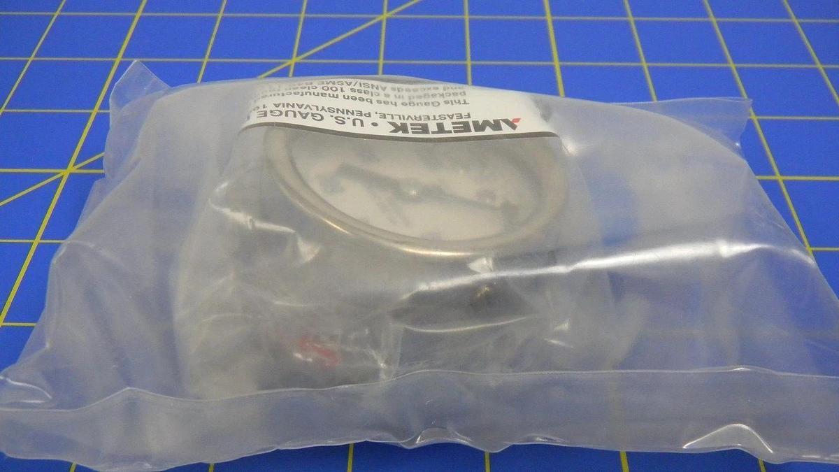 Used AMETEK IPS-200-24SG FT1 Gauge 0-1000PSI, 1/4" VCR, .5A, 28V, Size-2'', NIB