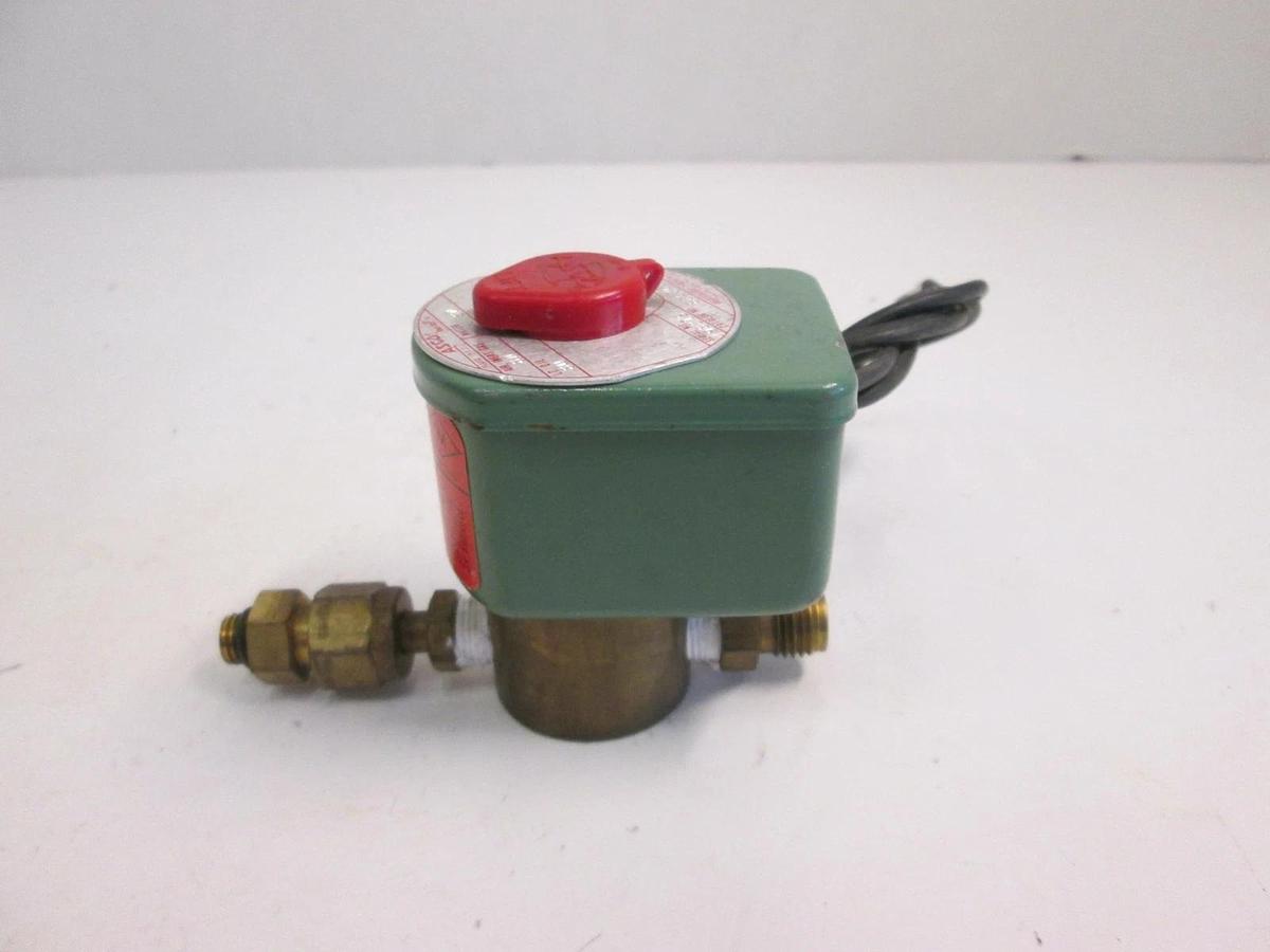 Used Asco 8262C2 Red Hat Solenoid Valve, 1/8", 24 VDC, Used